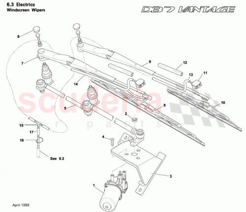 Part Diagram for Aston Martin 699181