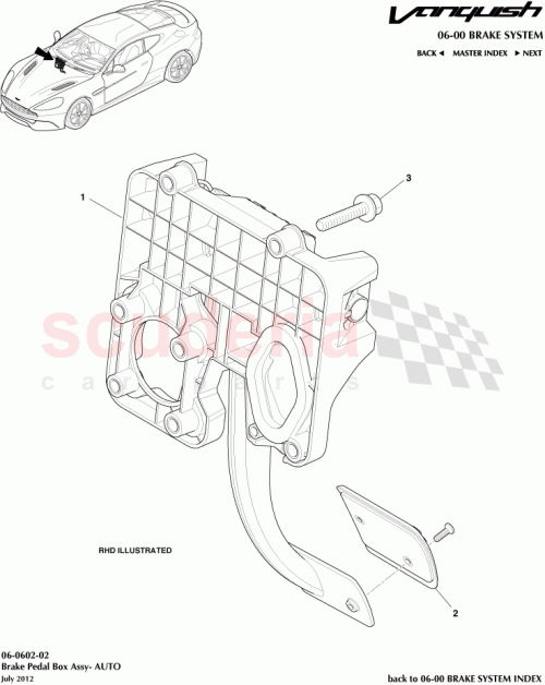 Part Diagram for Aston Martin CD33-2450-HB