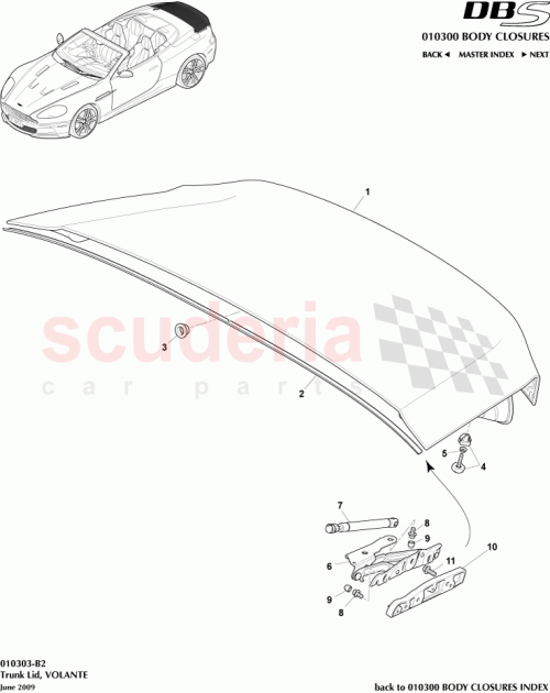 Part Diagram for Aston Martin AD33-L40110-AD