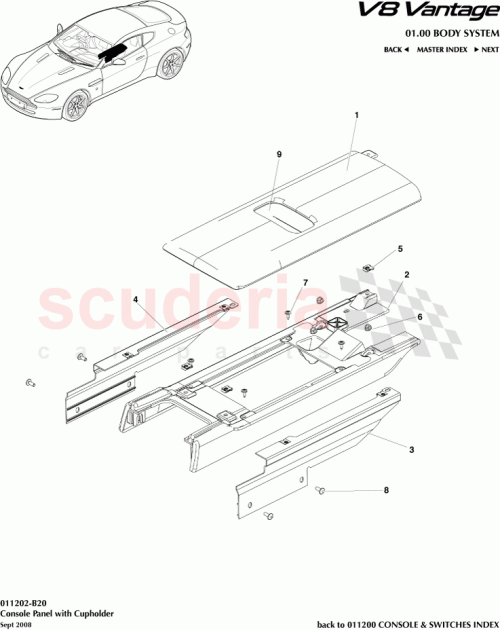 Part Diagram for Aston Martin 8G4329765AB