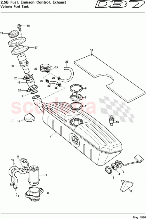 Part Diagram for Aston Martin 34-81423