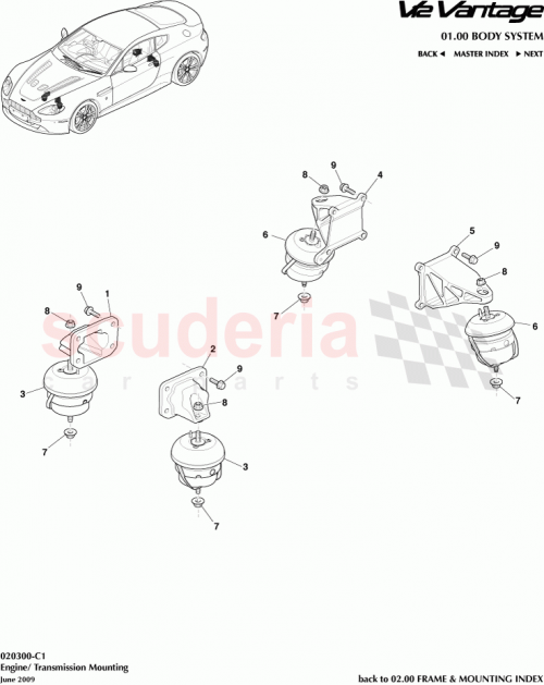 Part Diagram for Aston Martin AD237M125BA