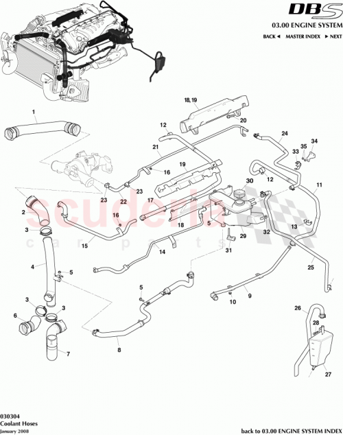 Part Diagram for Aston Martin 701667