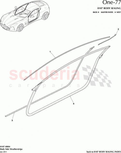 Part Diagram for Aston Martin 12023-03-7235-AA