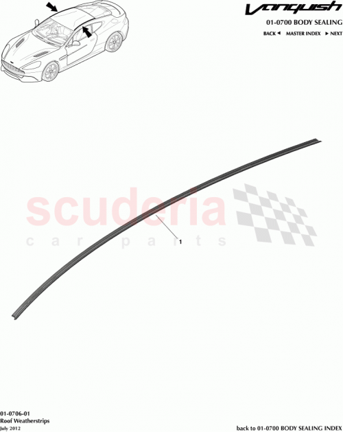Part Diagram for Aston Martin CD33-16770-AA