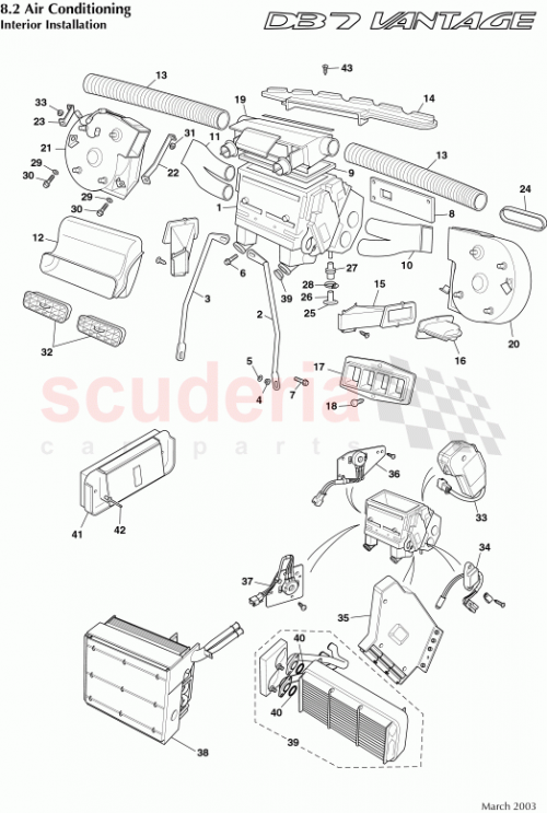 Part Diagram for Aston Martin 697299