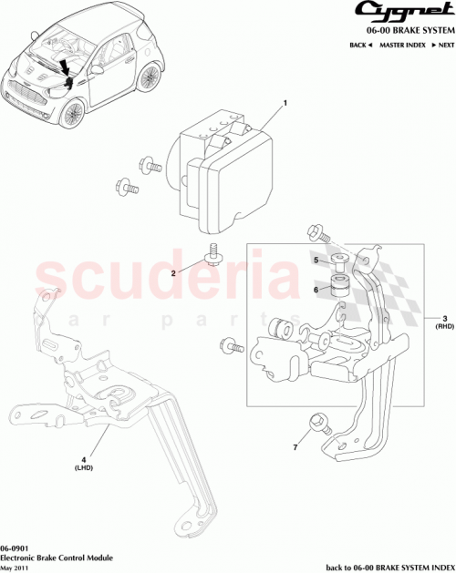 Part Diagram for Aston Martin 44050-74022