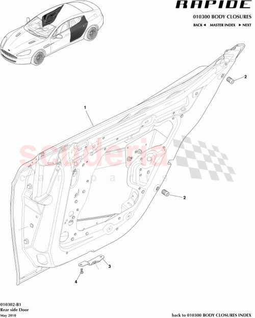Part Diagram for Aston Martin AD43-F29A00-AA