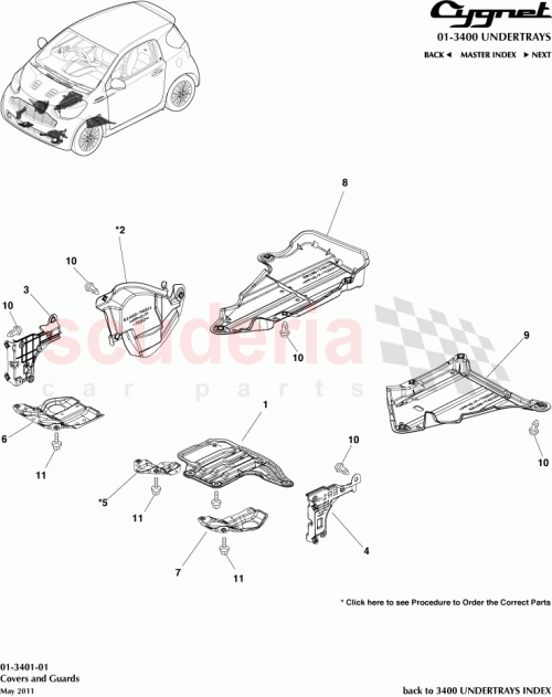 Part Diagram for Aston Martin 52908-74010