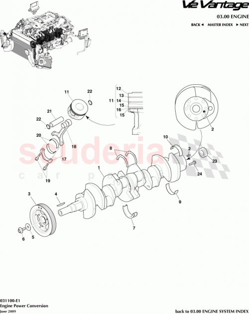 Part Diagram for Aston Martin 8D33-02-10021
