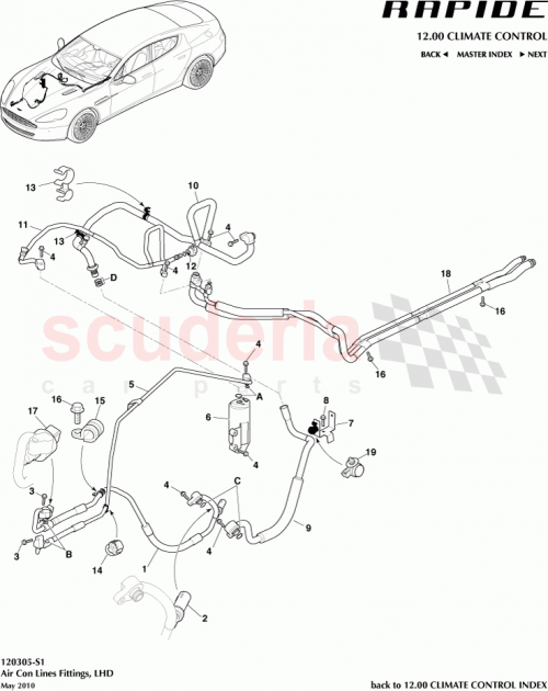 Part Diagram for Aston Martin AD4319A705CC