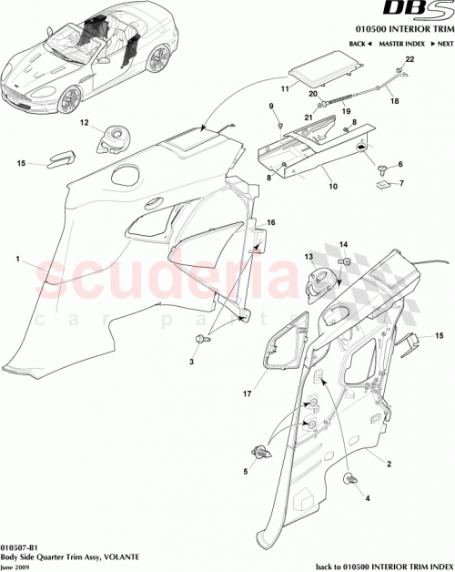 Part Diagram for Aston Martin 9G43-L312A95-BD