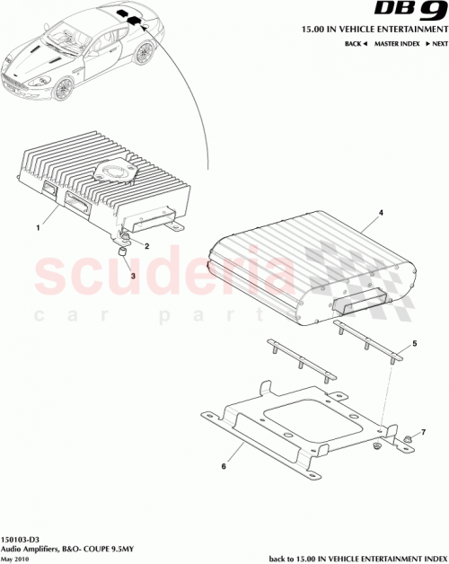 Part Diagram for Aston Martin 702522