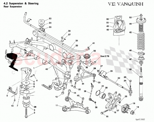 Part Diagram for Aston Martin 1R12-26-10747