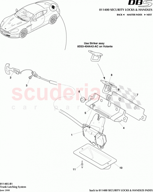 Part Diagram for Aston Martin 6G43-67-10237