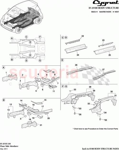 Part Diagram for Aston Martin 57146-74010