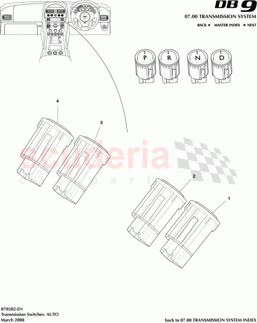 Part Diagram for Aston Martin AD33-7L021-BC
