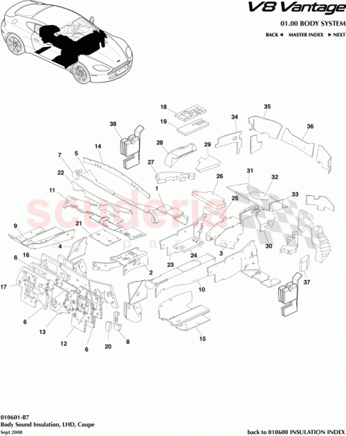 Part Diagram for Aston Martin 6G3324927AE