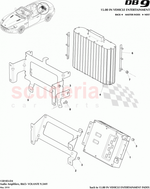 Part Diagram for Aston Martin 9G43-19C126-BC