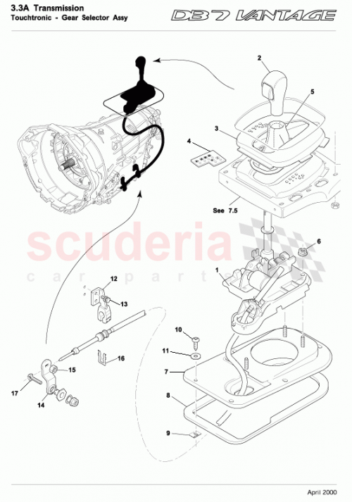 Part Diagram for Aston Martin 42120802AA/MAP