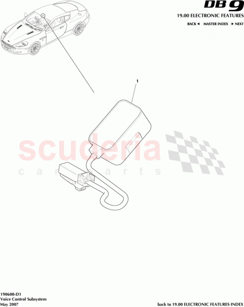 Part Diagram for Aston Martin AG43-18B804-AA