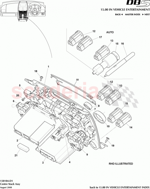 Part Diagram for Aston Martin CG43-18817-BA
