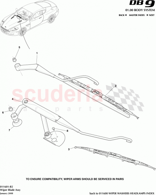 Part Diagram for Aston Martin 9G43-17B437-AA-PK