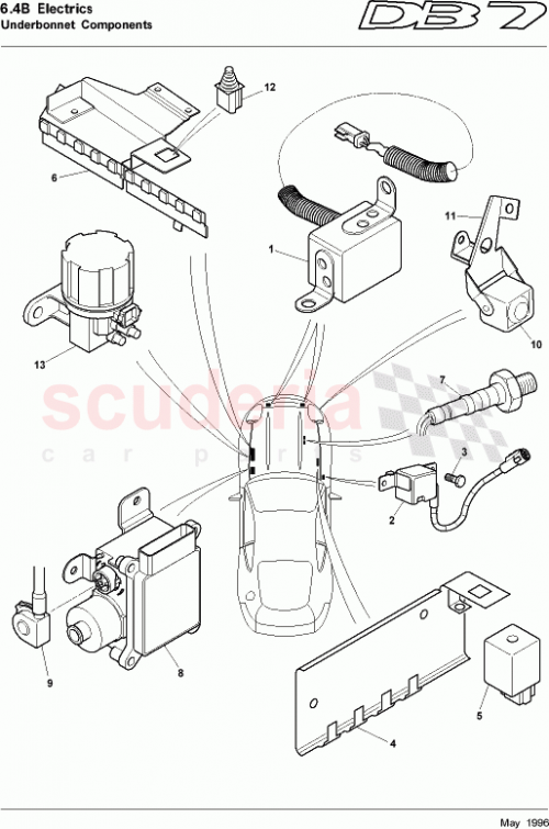 Part Diagram for Aston Martin 37-84186