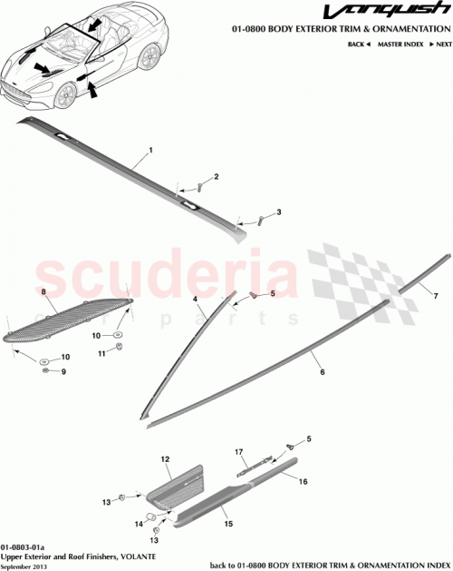 Part Diagram for Aston Martin ED33-L03065-AB