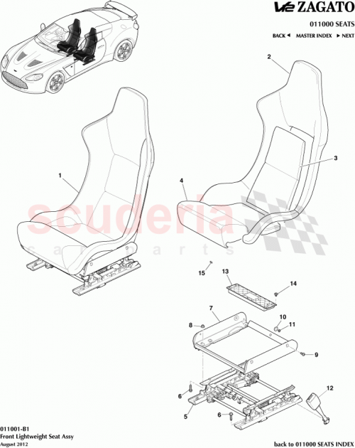 Part Diagram for Aston Martin AD23-60009-ACW