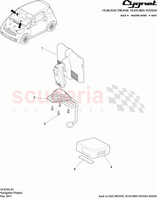 Part Diagram for Aston Martin 90094-90416