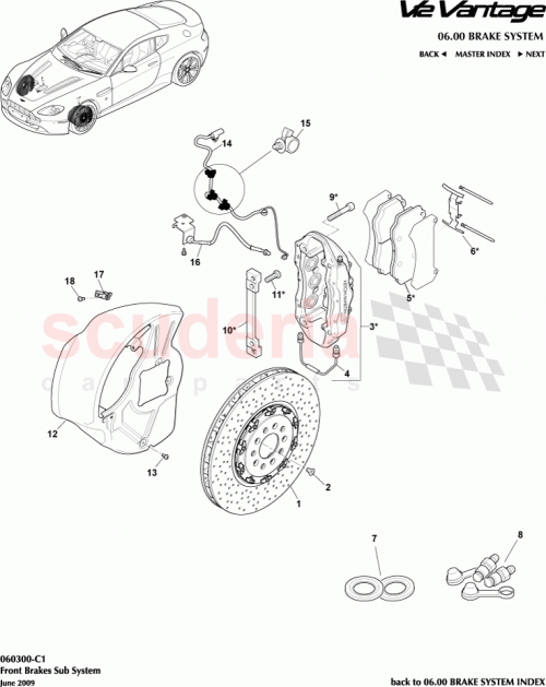 Part Diagram for Aston Martin AD23-2C462-FA