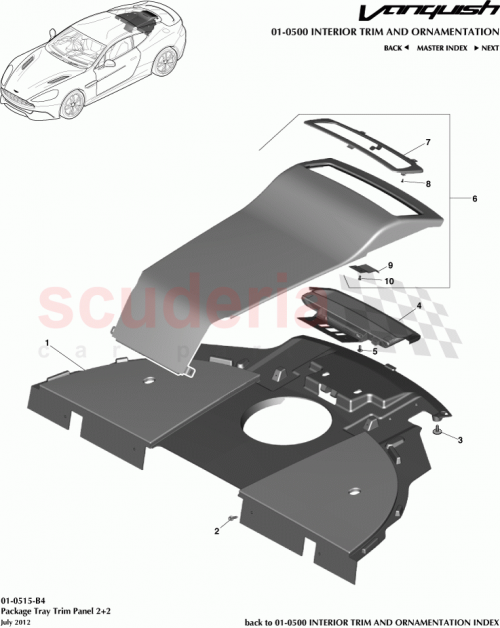 Part Diagram for Aston Martin CD33-46668-DDW