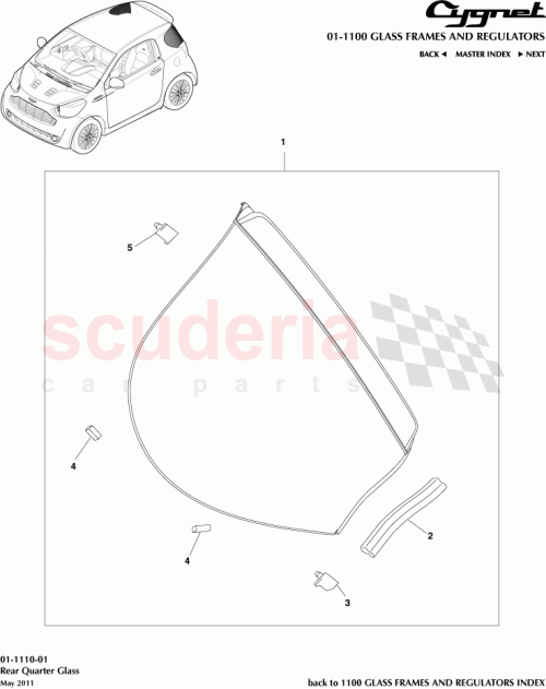 Part Diagram for Aston Martin 62376-74010