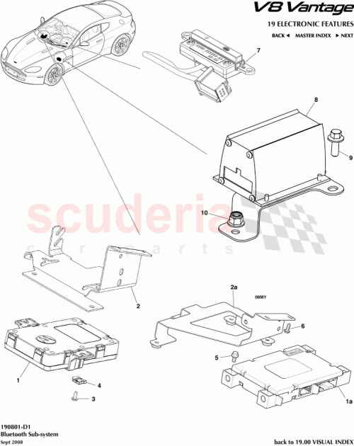 Part Diagram for Aston Martin 7G43-37-10990