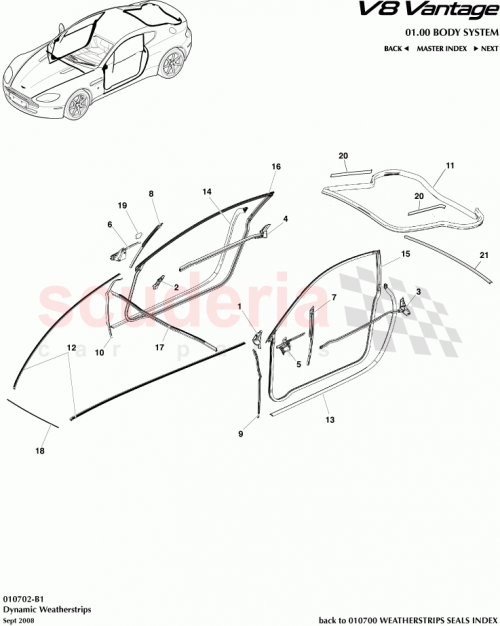Part Diagram for Aston Martin 6G33-C47775-BB