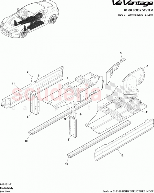 Part Diagram for Aston Martin AG33-C10026-AA