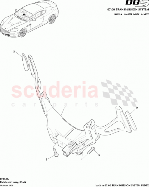 Part Diagram for Aston Martin CD33-7Z171-AC