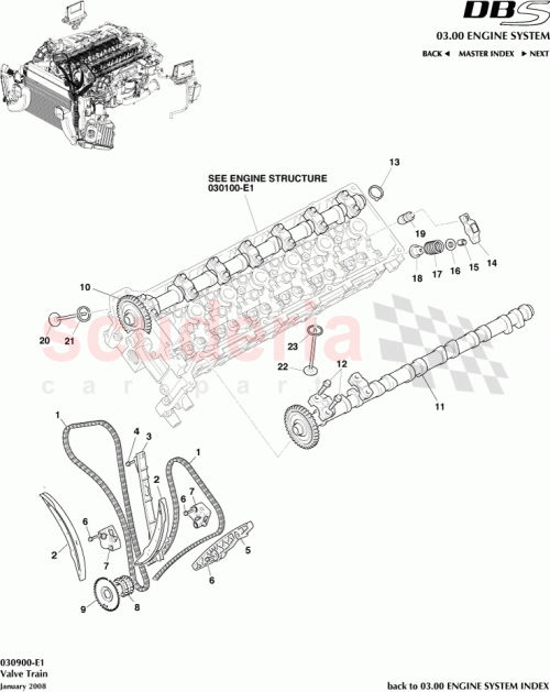 Part Diagram for Aston Martin 8D336510BA