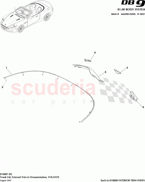 Part Diagram for Aston Martin 4G43-NTC7314-AA