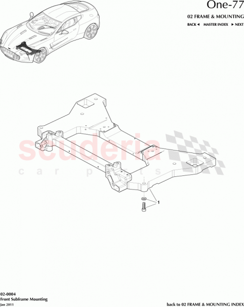 Part Diagram for Aston Martin 12023-04-1004-AT