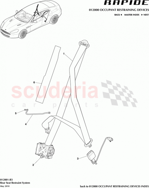 Part Diagram for Aston Martin AD43-611B79-AA