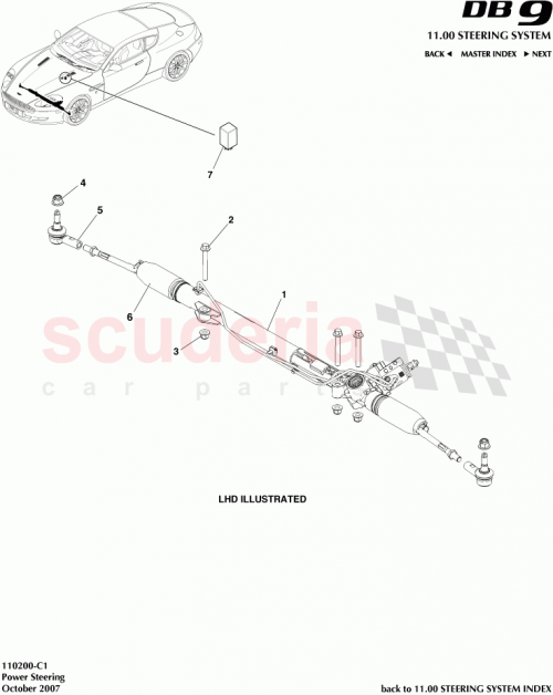 Part Diagram for Aston Martin 4G433D701AB