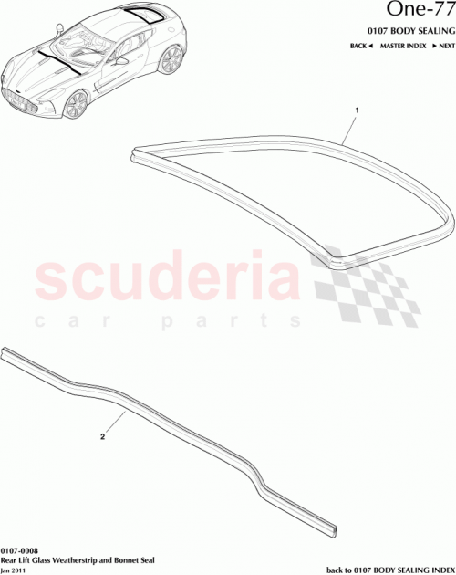 Part Diagram for Aston Martin 12023-03-8896-AA