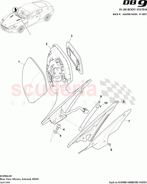 Part Diagram for Aston Martin AG33-3063472-AC