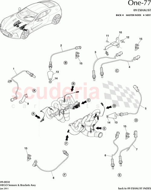 Part Diagram for Aston Martin 12023-03-7653-AA