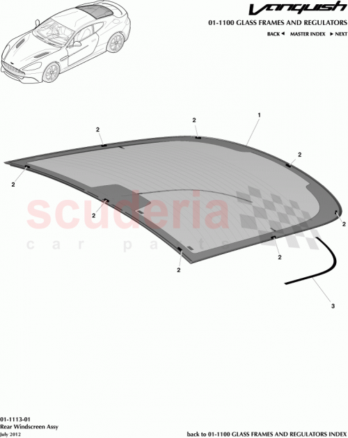 Part Diagram for Aston Martin CD33-76-10022
