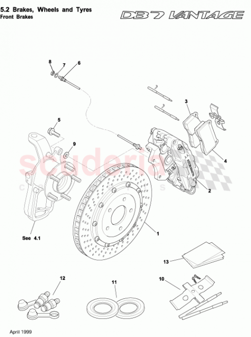 Part Diagram for Aston Martin 28-86280-PK