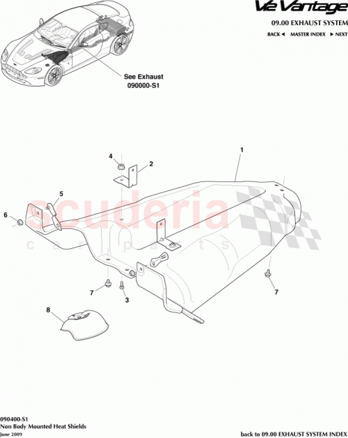 Part Diagram for Aston Martin 6G33-6C038-BB