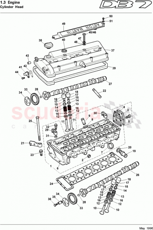 Part Diagram for Aston Martin 07-81537